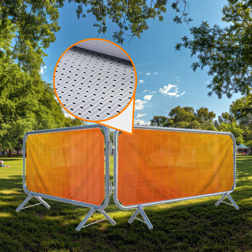 Polyester Airmesh Pedestrian Barrier Covers